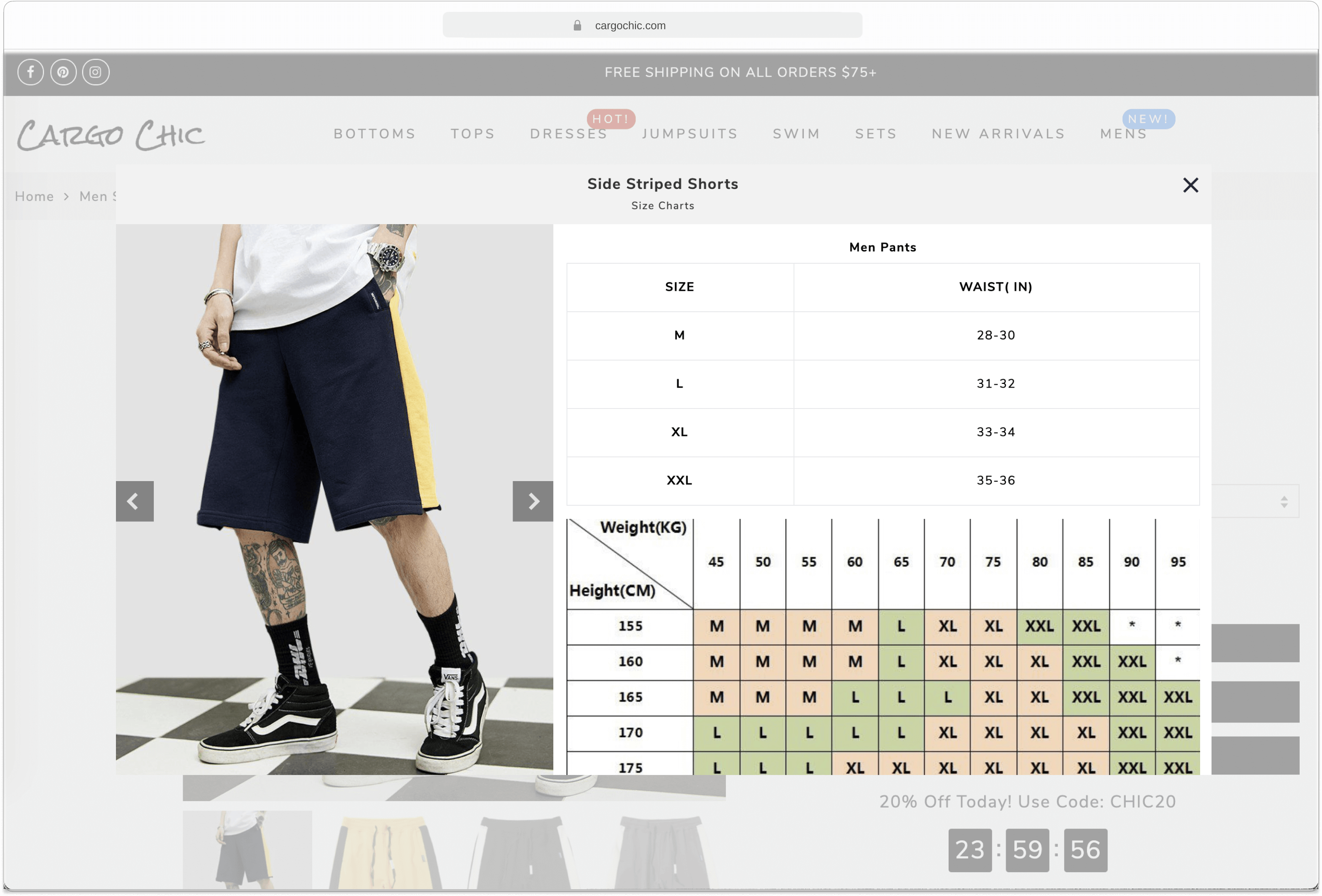 Kiwi Sizing men showcase collection of best size chart or